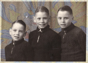 Paul, Herbert und Werner Böni in den 40er Jahren