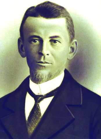 Andreas Petrett-Schmid [Vater von Maria Petrett-Böni] ca. 1890 - Er war der letzte Postillion des Juliers